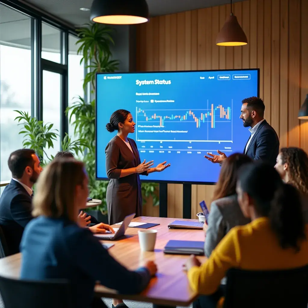 Creative team at work